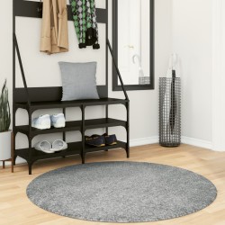 vidaXL Alfombra de pelo largo moderna verde Ø 120 cm