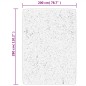 vidaXL Alfombra de pelo largo moderna negro y crema 200x280 cm