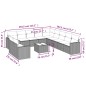 vidaXL Set de sofás de jardín 12 piezas cojines ratán sintético negro vidaXL Set de sofás de jardín 12 piezas cojines ratán sintético negro