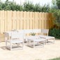 vidaXL Juego de sofás de jardín 5 piezas madera maciza de pino blanco vidaXL Juego de sofás de jardín 5 piezas madera maciza de pino blanco