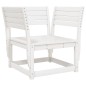 vidaXL Juego de sofás de jardín 5 piezas madera maciza de pino blanco vidaXL Juego de sofás de jardín 5 piezas madera maciza de pino blanco