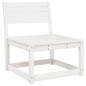 vidaXL Juego de sofás de jardín 5 piezas madera maciza de pino blanco vidaXL Juego de sofás de jardín 5 piezas madera maciza de pino blanco