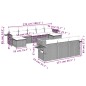 vidaXL Set de sofás de jardín 11 pzas y cojines ratán sintético negro vidaXL Set de sofás de jardín 11 pzas y cojines ratán sintético negro