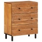vidaXL Armarios auxiliares 3 uds madera maciza de acacia 60x33x75 cm vidaXL Armarios auxiliares 3 uds madera maciza de acacia 60x33x75 cm
