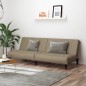 vidaXL Sofá cama de 2 plazas cuero sintético color capuchino vidaXL Sofá cama de 2 plazas cuero sintético color capuchino