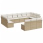 vidaXL Set sofás de jardín con cojines 13 pzas ratán sintético beige vidaXL Set sofás de jardín con cojines 13 pzas ratán sintético beige
