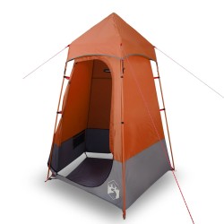 vidaXL Tienda de privacidad tafetán 190T naranja y gris 121x121x225 cm