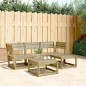 vidaXL Juego de muebles de jardín 4 pzas madera de pino impregnada vidaXL Juego de muebles de jardín 4 pzas madera de pino impregnada