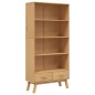 vidaXL Estantería de 4 niveles OLDEN madera maciza de pino marrón vidaXL Estantería de 4 niveles OLDEN madera maciza de pino marrón