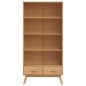 vidaXL Estantería de 4 niveles OLDEN madera maciza de pino marrón vidaXL Estantería de 4 niveles OLDEN madera maciza de pino marrón