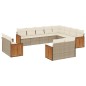 vidaXL Set de sofás de jardín 12 pzas y cojines ratán sintético marrón vidaXL Set de sofás de jardín 12 pzas y cojines ratán sintético marrón