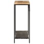 vidaXL Mesa consola madera maciza mango rugosa y hierro 90x30x75 cm vidaXL Mesa consola madera maciza mango rugosa y hierro 90x30x75 cm