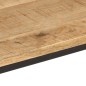 vidaXL Mesa consola madera maciza mango rugosa y hierro 90x30x75 cm vidaXL Mesa consola madera maciza mango rugosa y hierro 90x30x75 cm