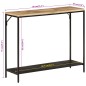 vidaXL Mesa consola madera maciza mango rugosa y hierro 90x30x75 cm vidaXL Mesa consola madera maciza mango rugosa y hierro 90x30x75 cm