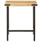 vidaXL Mesa auxiliar de madera maciza de mango y hierro 45x45x50 cm vidaXL Mesa auxiliar de madera maciza de mango y hierro 45x45x50 cm