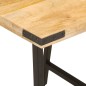 vidaXL Mesa auxiliar de madera maciza de mango y hierro 45x45x50 cm vidaXL Mesa auxiliar de madera maciza de mango y hierro 45x45x50 cm