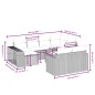 vidaXL Set de sofás de jardín 11 pzas y cojines ratán sintético negro vidaXL Set de sofás de jardín 11 pzas y cojines ratán sintético negro