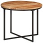 vidaXL Mesa de centro de madera maciza de acacia y hierro 35x35x30 cm vidaXL Mesa de centro de madera maciza de acacia y hierro 35x35x30 cm