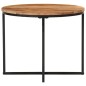vidaXL Mesa de centro de madera maciza de acacia y hierro 35x35x30 cm vidaXL Mesa de centro de madera maciza de acacia y hierro 35x35x30 cm