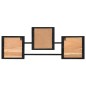 vidaXL Perchero de pared madera maciza de acacia y hierro 90x1x35 cm vidaXL Perchero de pared madera maciza de acacia y hierro 90x1x35 cm