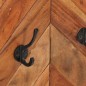 vidaXL Perchero de pared madera maciza de acacia y hierro 90x1x35 cm vidaXL Perchero de pared madera maciza de acacia y hierro 90x1x35 cm