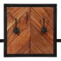 vidaXL Perchero de pared madera maciza de acacia y hierro 90x1x35 cm vidaXL Perchero de pared madera maciza de acacia y hierro 90x1x35 cm