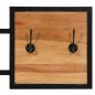 vidaXL Perchero de pared madera maciza de acacia y hierro 90x1x35 cm vidaXL Perchero de pared madera maciza de acacia y hierro 90x1x35 cm