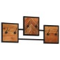 vidaXL Perchero de pared madera maciza de acacia y hierro 90x1x35 cm vidaXL Perchero de pared madera maciza de acacia y hierro 90x1x35 cm