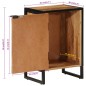vidaXL Mueble de baño madera maciza de acacia y hierro 40x30x60 cm vidaXL Mueble de baño madera maciza de acacia y hierro 40x30x60 cm