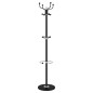 vidaXL Perchero con paragüero hierro recubierto en polvo negro 180 cm vidaXL Perchero con paragüero hierro recubierto en polvo negro 180 cm