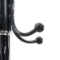 vidaXL Perchero con paragüero hierro recubierto en polvo negro 180 cm vidaXL Perchero con paragüero hierro recubierto en polvo negro 180 cm