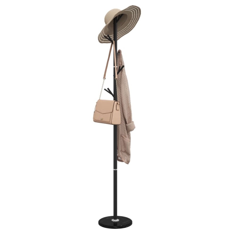 vidaXL Perchero de hierro con recubrimiento en polvo negro 175 cm vidaXL Perchero de hierro con recubrimiento en polvo negro 175 cm