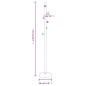 vidaXL Perchero de hierro con recubrimiento en polvo blanco 177 cm vidaXL Perchero de hierro con recubrimiento en polvo blanco 177 cm