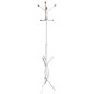 vidaXL Perchero de hierro con recubrimiento en polvo blanco 176 cm vidaXL Perchero de hierro con recubrimiento en polvo blanco 176 cm