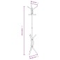 vidaXL Perchero de hierro con recubrimiento en polvo blanco 176 cm vidaXL Perchero de hierro con recubrimiento en polvo blanco 176 cm