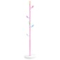 vidaXL Perchero de hierro con recubrimiento en polvo rosa 172 cm