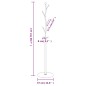vidaXL Perchero de hierro con recubrimiento en polvo negro 177 cm vidaXL Perchero de hierro con recubrimiento en polvo negro 177 cm