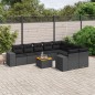 vidaXL Set de sofás de jardín 10 pzas cojines ratán sintético negro vidaXL Set de sofás de jardín 10 pzas cojines ratán sintético negro