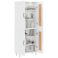 vidaXL Aparador alto madera contrachapada blanco brillo 69,5x34x180 cm vidaXL Aparador alto madera contrachapada blanco brillo 69,5x34x180 cm