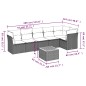 vidaXL Set sofás de jardín 7 piezas y cojines ratán sintético beige vidaXL Set sofás de jardín 7 piezas y cojines ratán sintético beige
