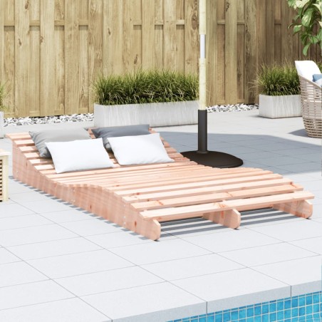 vidaXL Tumbona de madera maciza Douglas 205x110x31,5 cm