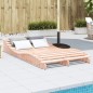 vidaXL Tumbona de madera maciza Douglas 205x110x31,5 cm vidaXL Tumbona de madera maciza Douglas 205x110x31,5 cm