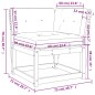 vidaXL Sofá esquinero jardín y cojines madera impregnada 73x73x78 cm vidaXL Sofá esquinero jardín y cojines madera impregnada 73x73x78 cm