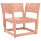 vidaXL Sofá de jardín con reposabrazos cojines madera maciza Douglas vidaXL Sofá de jardín con reposabrazos cojines madera maciza Douglas
