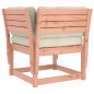 vidaXL Sofá de jardín con reposabrazos cojines madera maciza Douglas vidaXL Sofá de jardín con reposabrazos cojines madera maciza Douglas