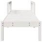 vidaXL Tumbona de madera maciza de pino blanca 199,5x62x55 cm vidaXL Tumbona de madera maciza de pino blanca 199,5x62x55 cm