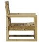 vidaXL Silla de jardín madera de pino impregnada 57,5x63x76 cm