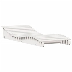 vidaXL Tumbona de madera maciza de pino blanca 205x80x31,5 cm