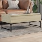 vidaXL Mesa de centro madera ingeniería metal roble Sonoma 100x50x40cm vidaXL Mesa de centro madera ingeniería metal roble Sonoma 100x50x40cm