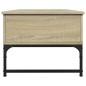 vidaXL Mesa de centro madera ingeniería metal roble Sonoma 100x50x40cm vidaXL Mesa de centro madera ingeniería metal roble Sonoma 100x50x40cm